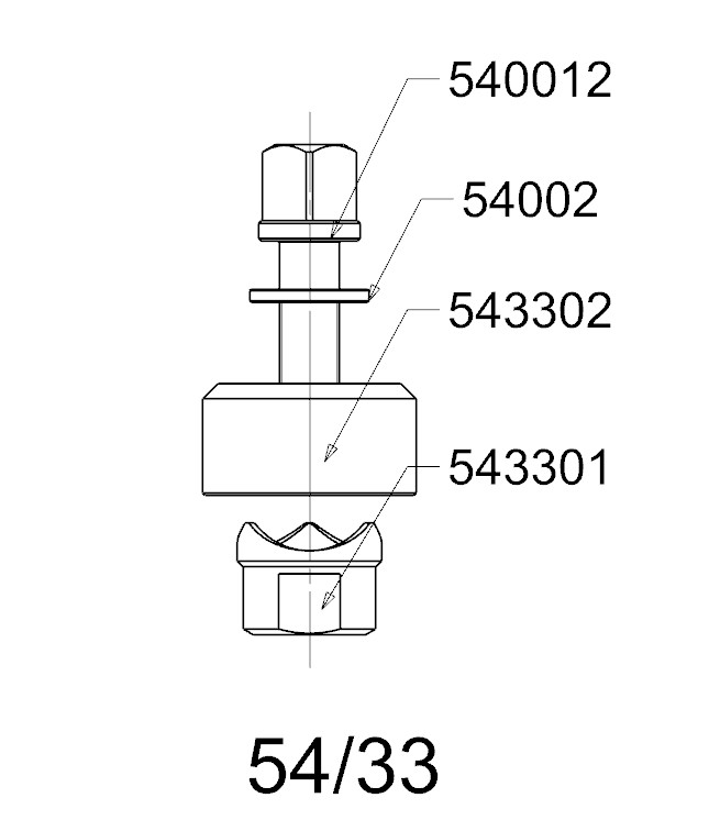 PERFORADOR REDONDO PARA CHAPA  FORZA  SERIE 54